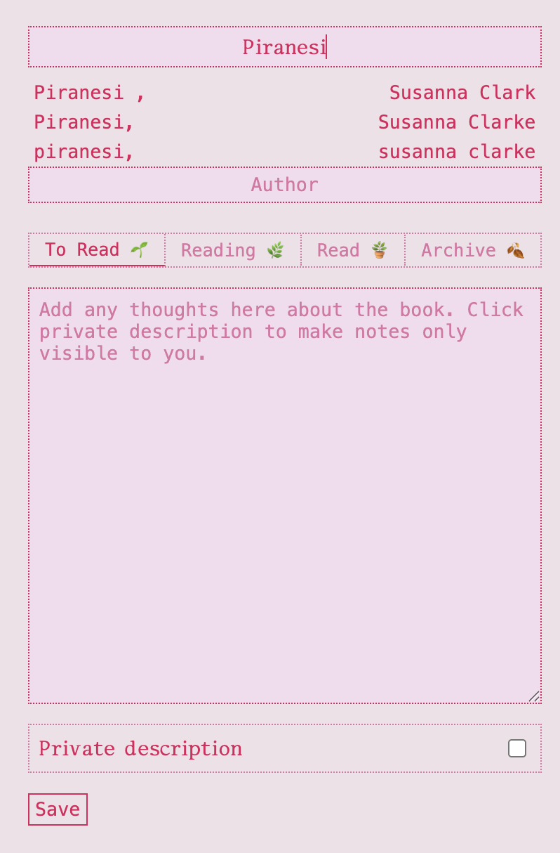 Bookshelf Town Searching